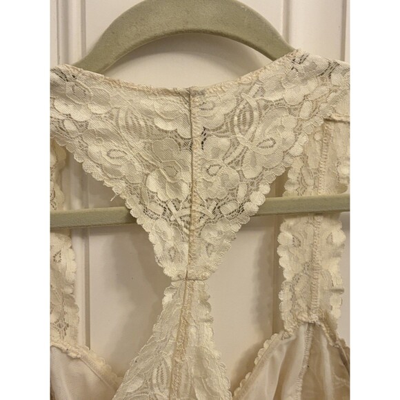 Free People Womens Gallon Lace Floral Nude Racerback Lace Bralette Size  S/P - Picture 8 of 12